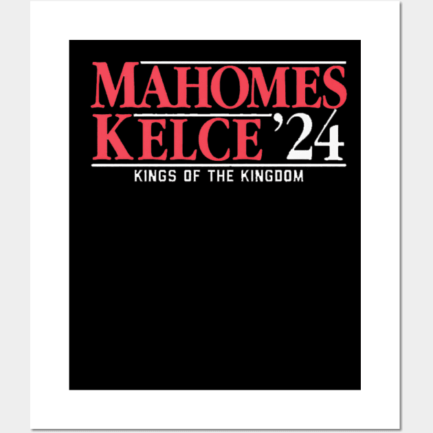 Patrick Mahomes Travis Kelce Mahomes-Kelce '24 Wall Art by ganisfarhan